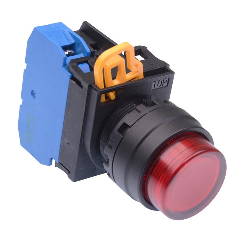 YW1L-A2E10Q4R Red 24V illuminated 22mm Maintained Push Button Switch NO IP65 IDEC