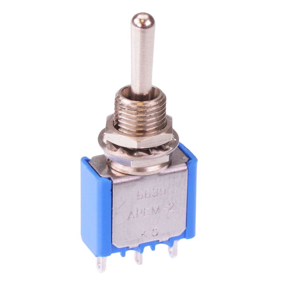 5639A On-Off-On 6.35mm Miniature Toggle Switch SPDT 4A 30VDC APEM
