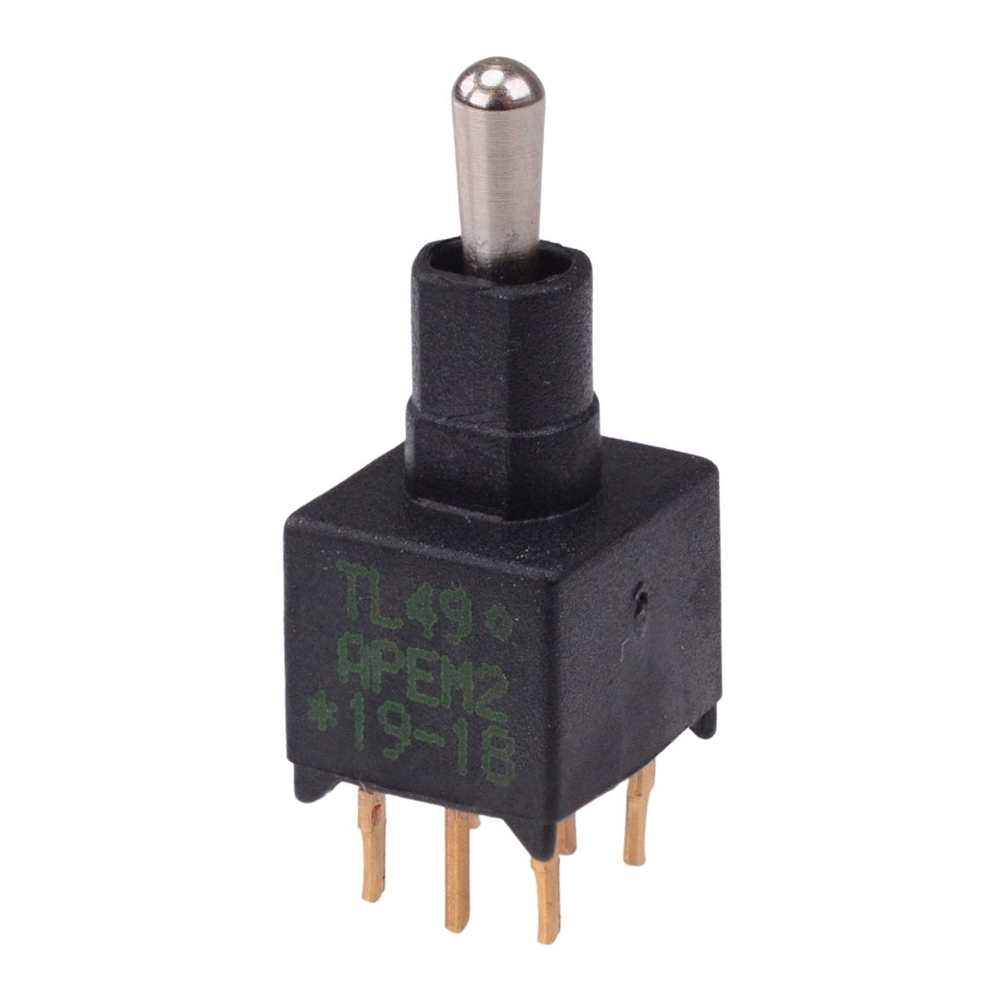 TL49P005000 On-Off-On Sub-Miniature PCB Toggle Switch DPDT APEM