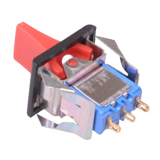 7638AD Red Paddle On-Off-(On) Momentary Snap-In Rocker Switch SPDT 4A 30VDC APEM