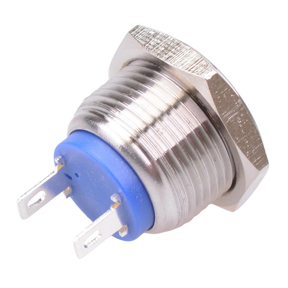 Off-(On) Momentary 16mm Vandal Resistant Push Button Switch SPST