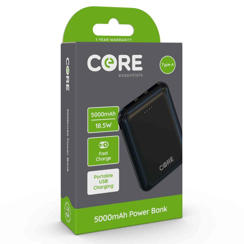 Core 5,000mAh Portable Powerbank 18.5W