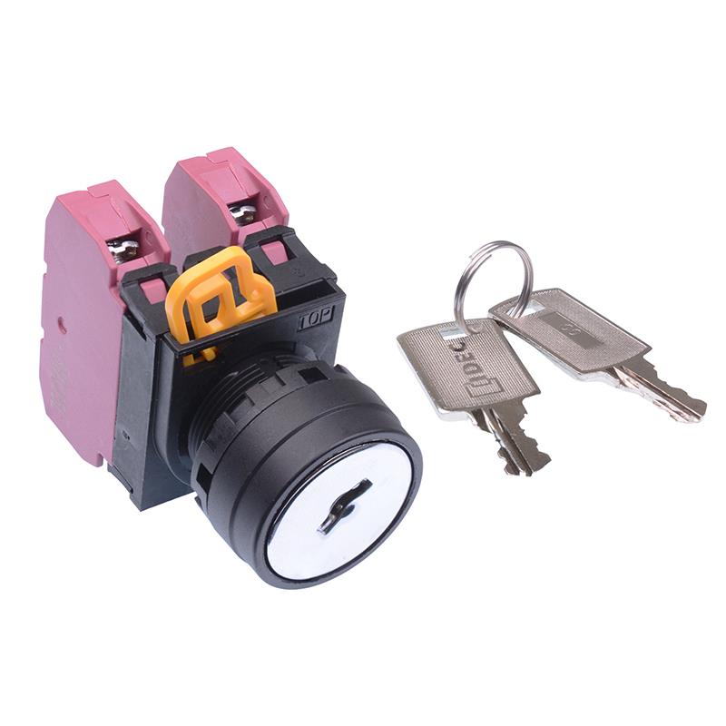 YW1K-3AE02 22mm 3 Position Maintained Key Switch 2NC IP65 IDEC