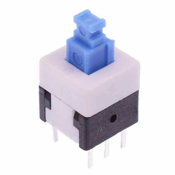 8x8mm Latching PCB Push Switch 0.1A 30VDC