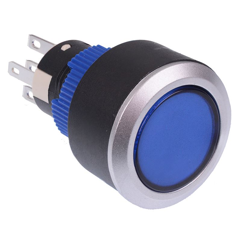 Blue On-(On) Momentary 220V Push Button Switch SPDT