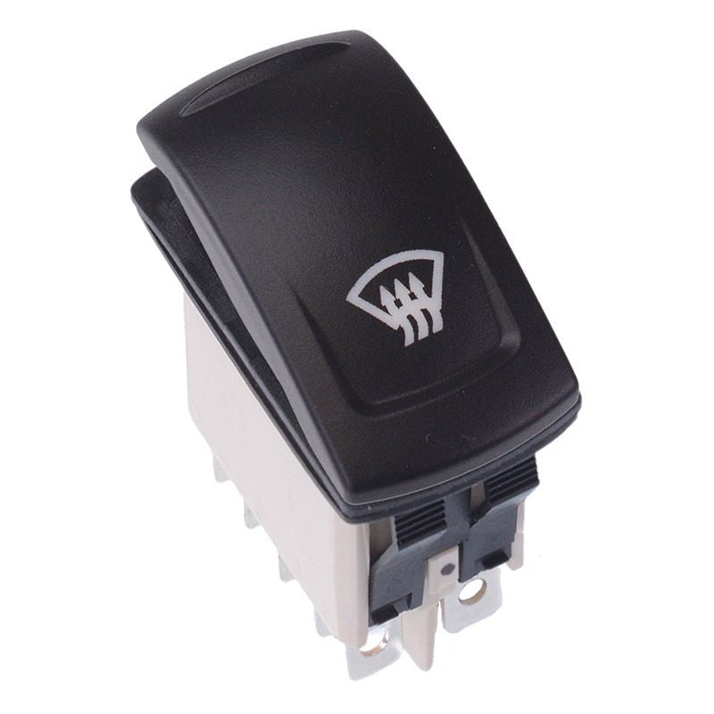 KR46CAKDDG22NXXXX20 Windshield Defroster Latching Red 12V LED Auto Rocker Switch DPDT IP68 APEM