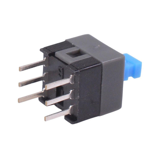 Latching 7x7mm PCB Push Button Switch DPDT 100mA 30VDC