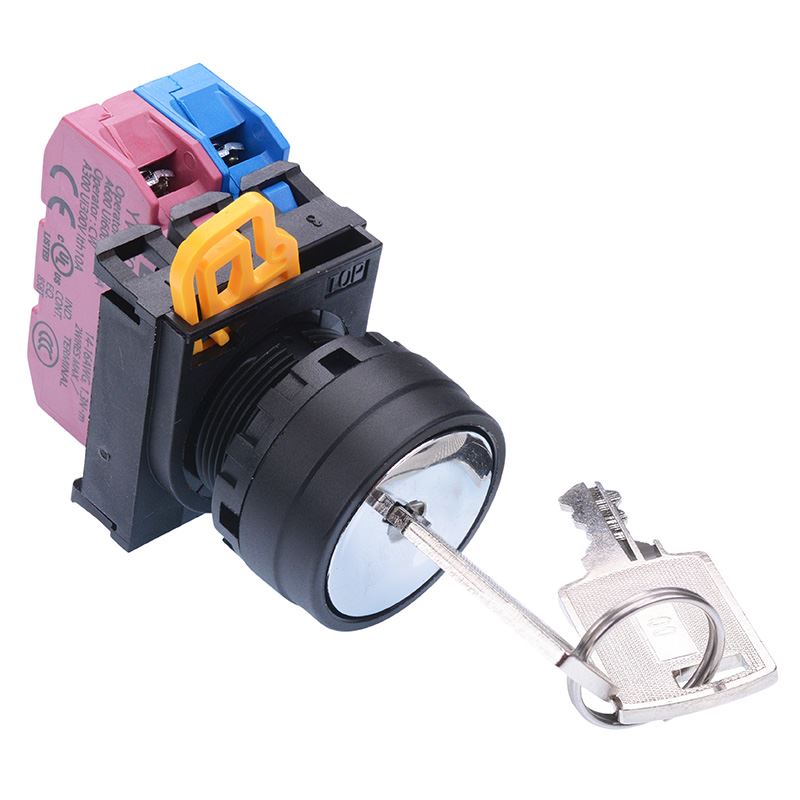 YW1K-3AE11N3 22mm 3 Position Maintained Key Switch 1NO-1NC IP65 IDEC