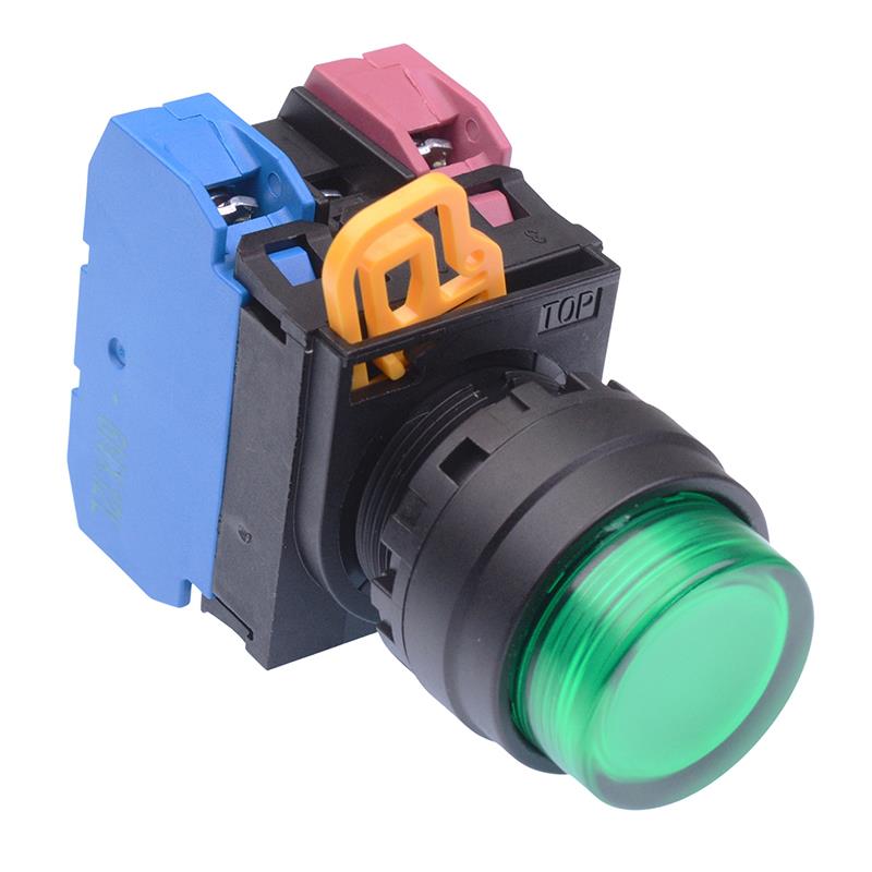 YW1L-M2E11Q4G Green 24V illuminated 22mm Momentary Push Button Switch 1NO-1NC IP65 IDEC