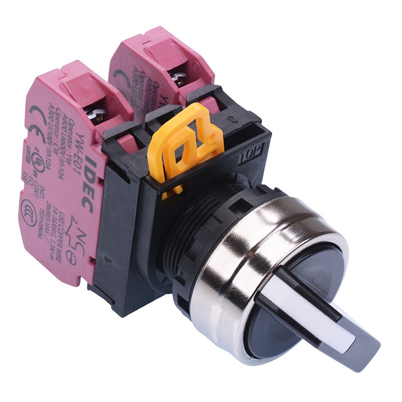 YW4S-2E02 22mm Metal Bezel 2 Position Maintained Selector Switch 2NC IP65 IDEC