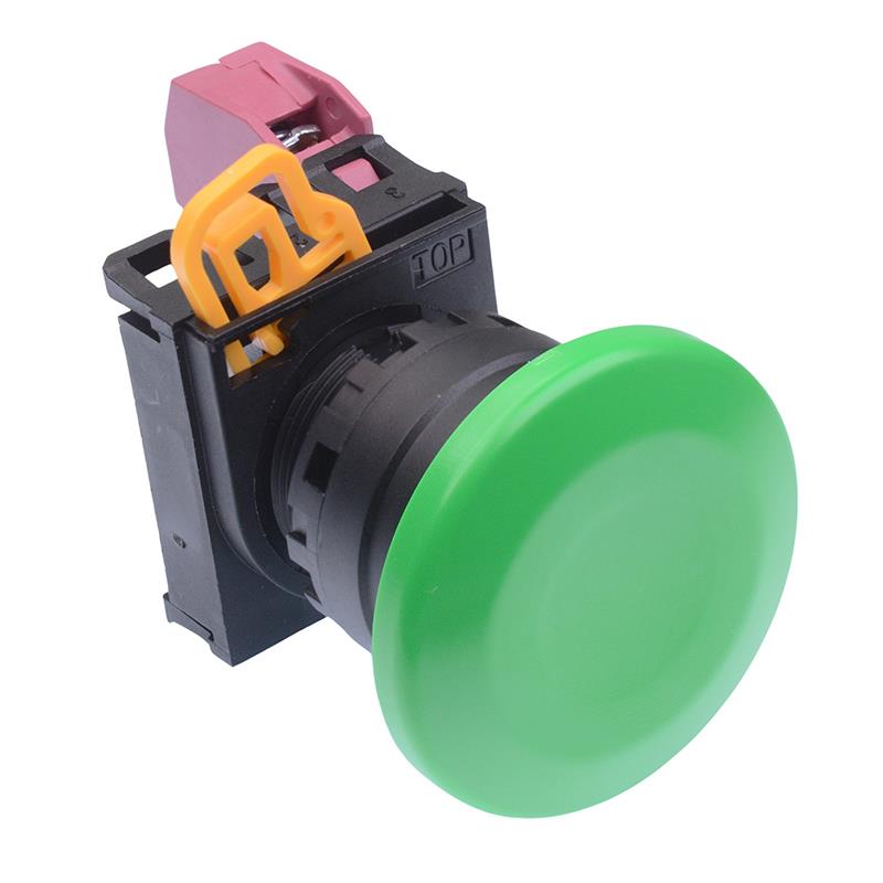 YW1B-A4E01G Green 22mm Mushroom Maintained Push Button Switch NC IP65 IDEC