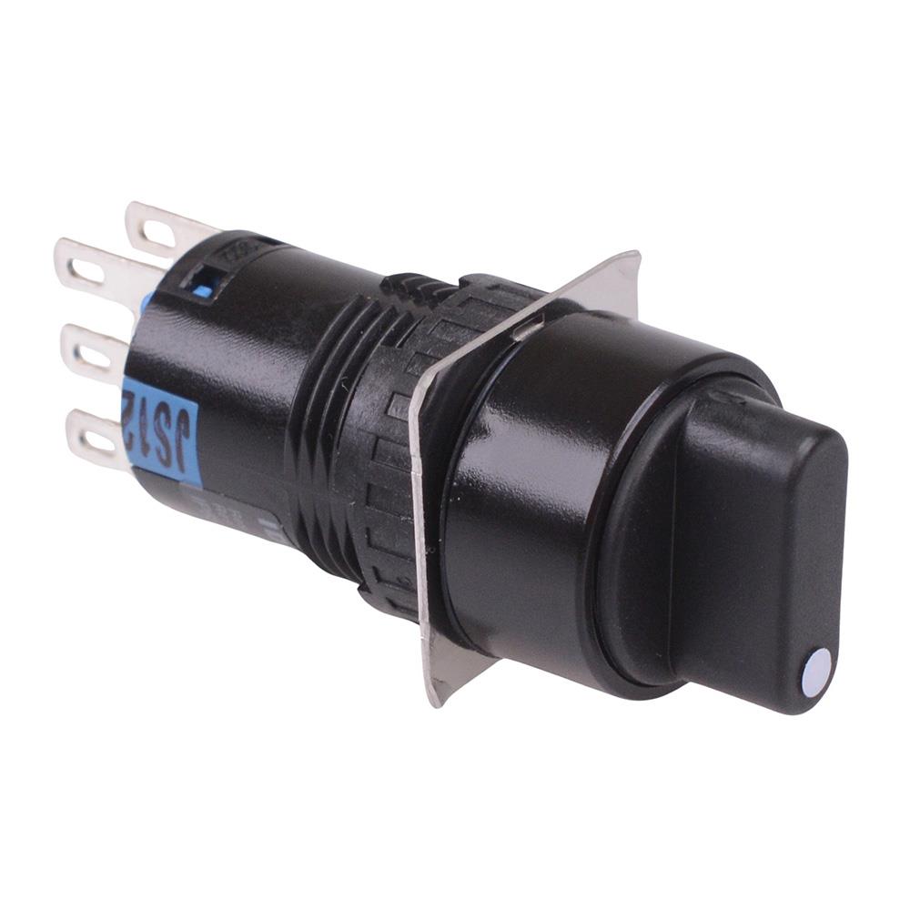AS6M-33Y2P 3 Position 16mm Momentary Round Selector Switch DPDT IDEC