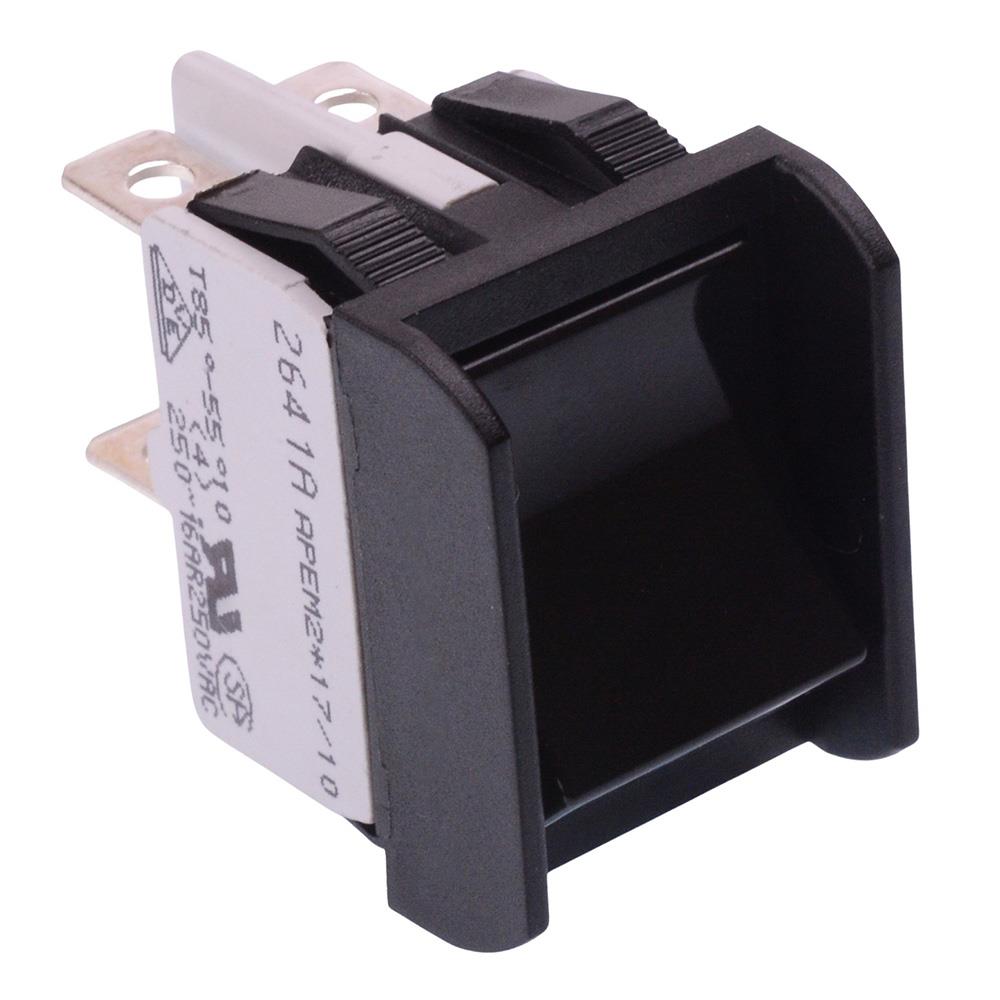 2641LP/2A232000L0 APEM Black Guard On-Off Industrial Rocker Switch DPST 16A