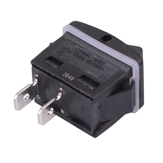 Waterproof On-Off Rectangle Rocker Switch IP68 SPST 10A 250VAC