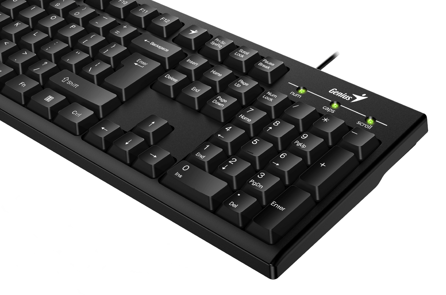 Genius Smart KB-100 Full Size Wired Multimedia USB Keyboard