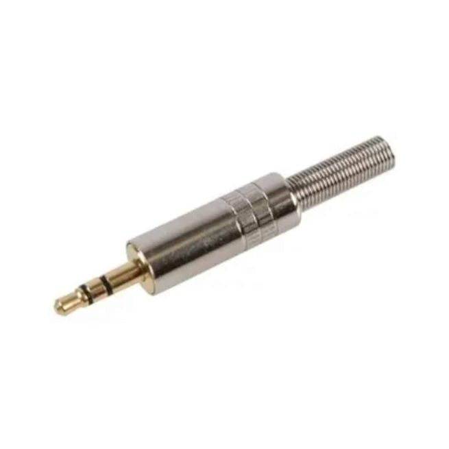 Gold Plated 3.5mm Stereo Jack Plug (Solder Tags)