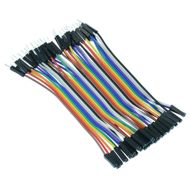 Male to Female 20cm Jumper Wire Connectors, 40 Pack