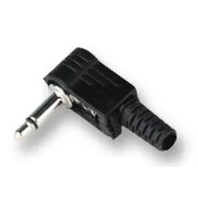 Right Angled 3.5mm Mono Jack Plug (Solder Tags)