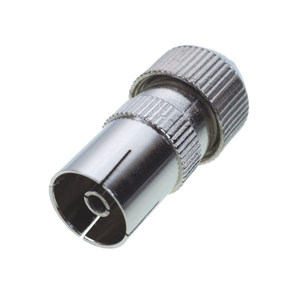 TV Aerial Coax Female Socket In-Line Metal