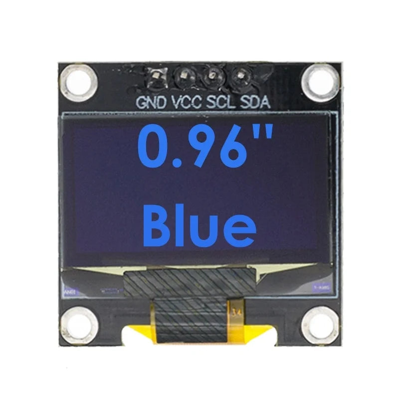 External Serial Display 0.96 inch OLED IIC Serial Display Module 128X64, Blue – The Electronics Hub