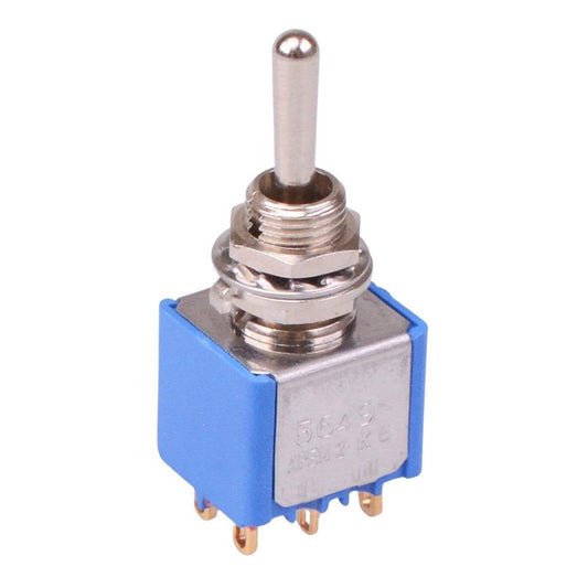 5649CDB APEM On-Off-On Miniature Toggle Switch DPDT
