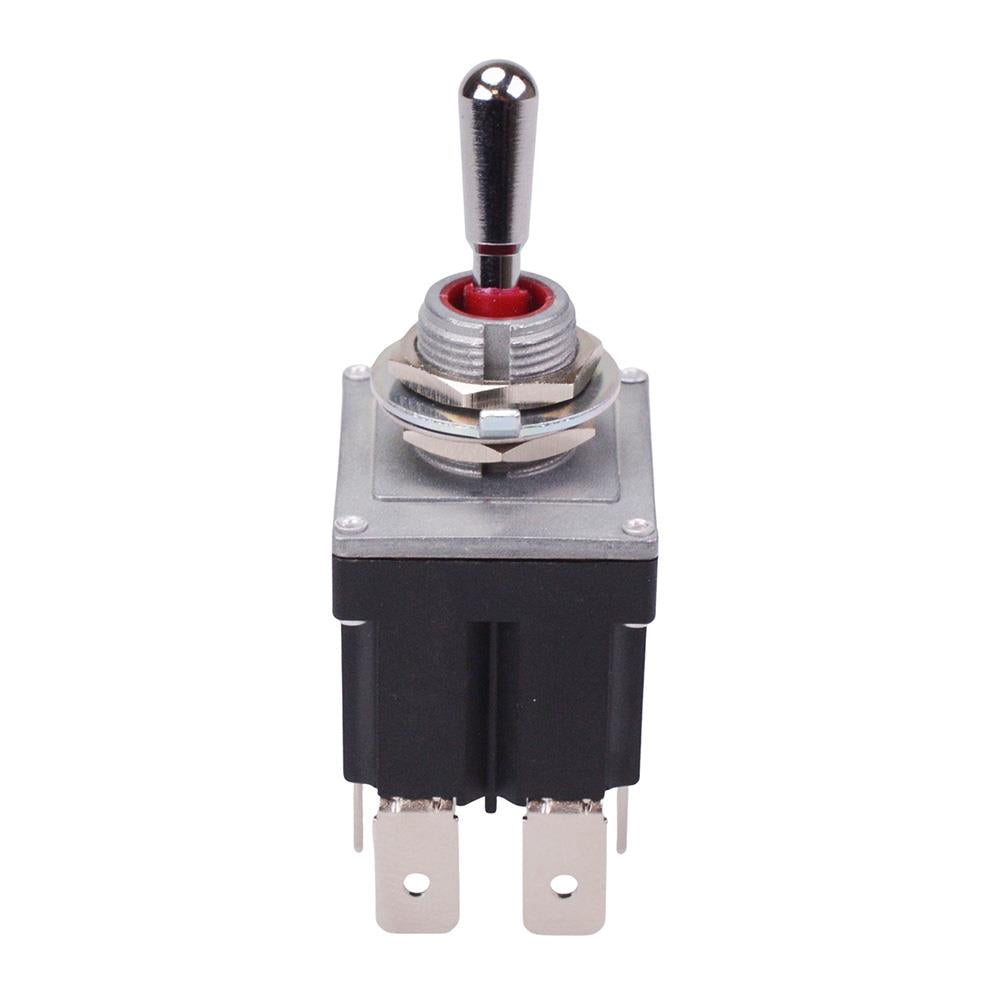 On-On Sealed 12mm Toggle Switch DPDT 12A IP68