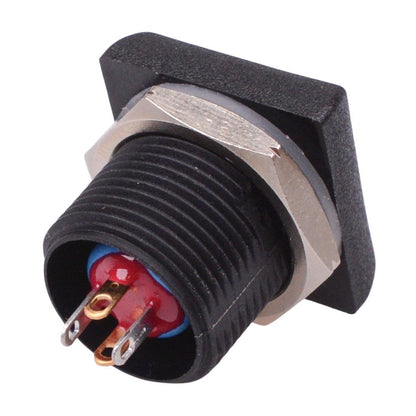 IRC3S422L0B APEM Blue LED Black Button Square 16mm Momentary NO Push Button Switch IP67