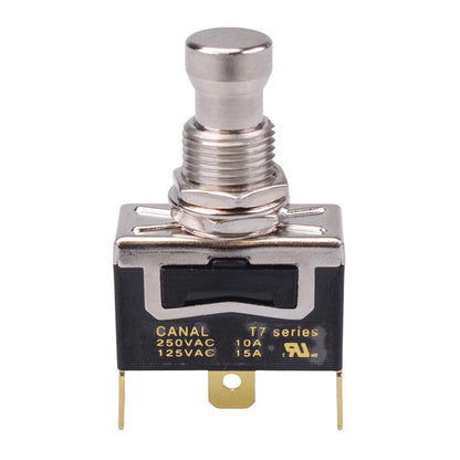 On-On Latching 12mm Heavy Duty Push Button Switch SPDT 15A