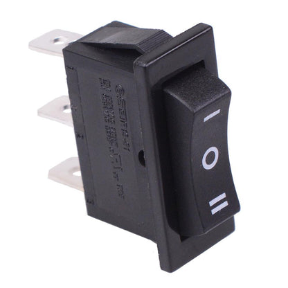 (On)-Off-(On) Momentary Rectangle Rocker Switch SPDT 10A 250VAC R13-91I-01