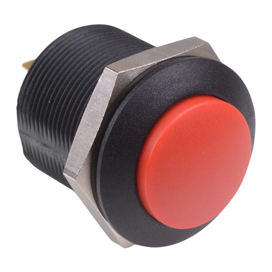 FPAR1B1462X0X  Red Latching Push Button Switch Round Actuator 24.2mm DPST APEM