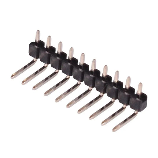 10-Way Right Angle Male Header 2.54mm