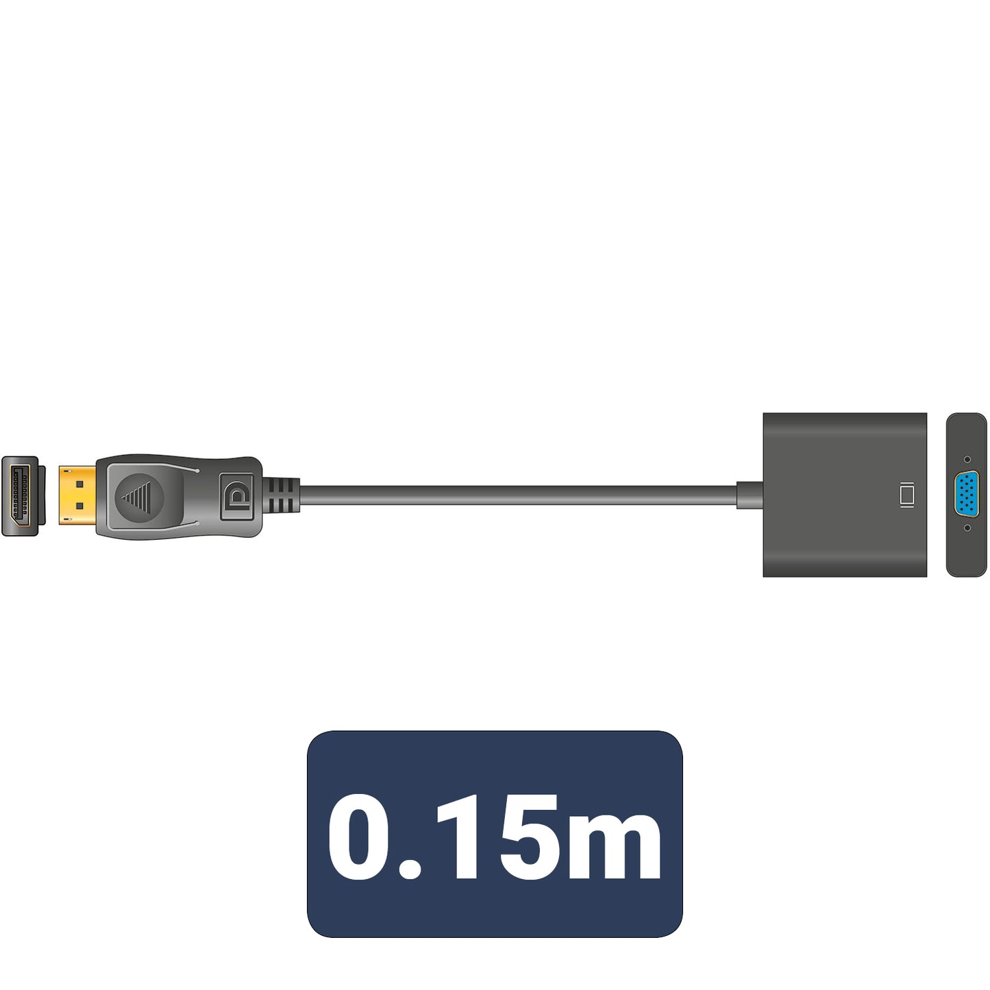 AV:Link Display Port Plug to VGA Socket Video Adapter