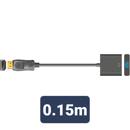AV:Link Display Port Plug to VGA Socket Video Adapter