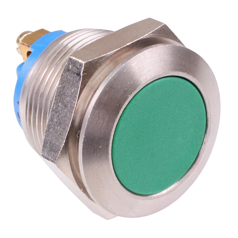 AV091003A943 APEM Off-(On) Momentary 19mm Flat Anti Vandal Push Button Switch SPST