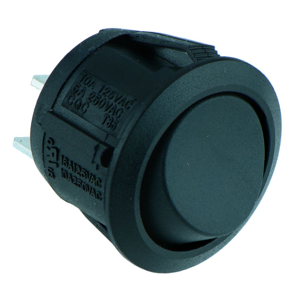 On-Off Round Rocker Switch SPST R13-112A-02