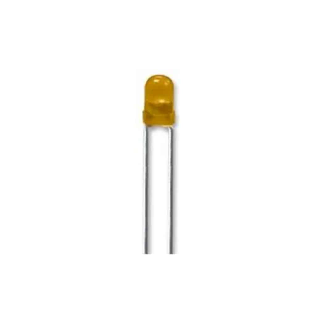 3mm 14V Yellow LEDs (3 Pack) – The Electronics Hub