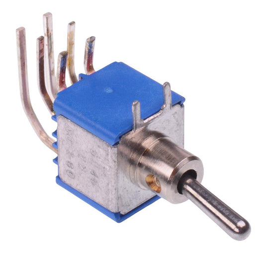 5246WWAB17 APEM On-On Miniature PCB Toggle Switch DPDT 4A 30VDC