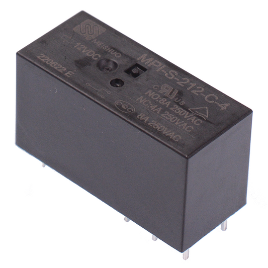 12V High Power PCB Relay 8A DPDT MPI-S-212-C-4