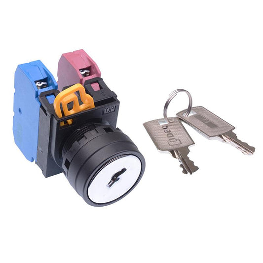 YW1K-3AE11 22mm 3 Position Maintained Key Switch 1NO-1NC IP65 IDEC