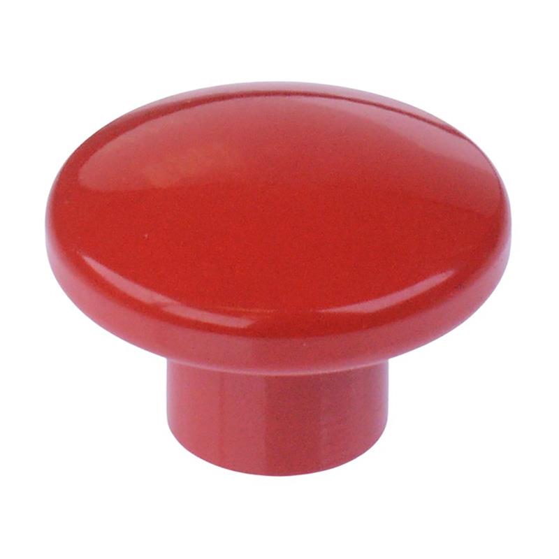 U6326 APEM Red Brass Mushroom Actuator for 13000 Series Push Button Switch