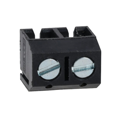 2 Way 10A Black Interlocking Terminal Block 5mm