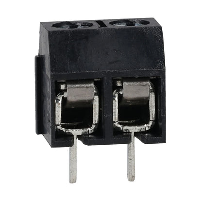 2 Way 10A Black Interlocking Terminal Block 5mm
