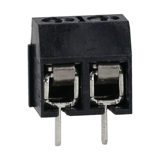 2 Way 10A Black Interlocking Terminal Block 5mm
