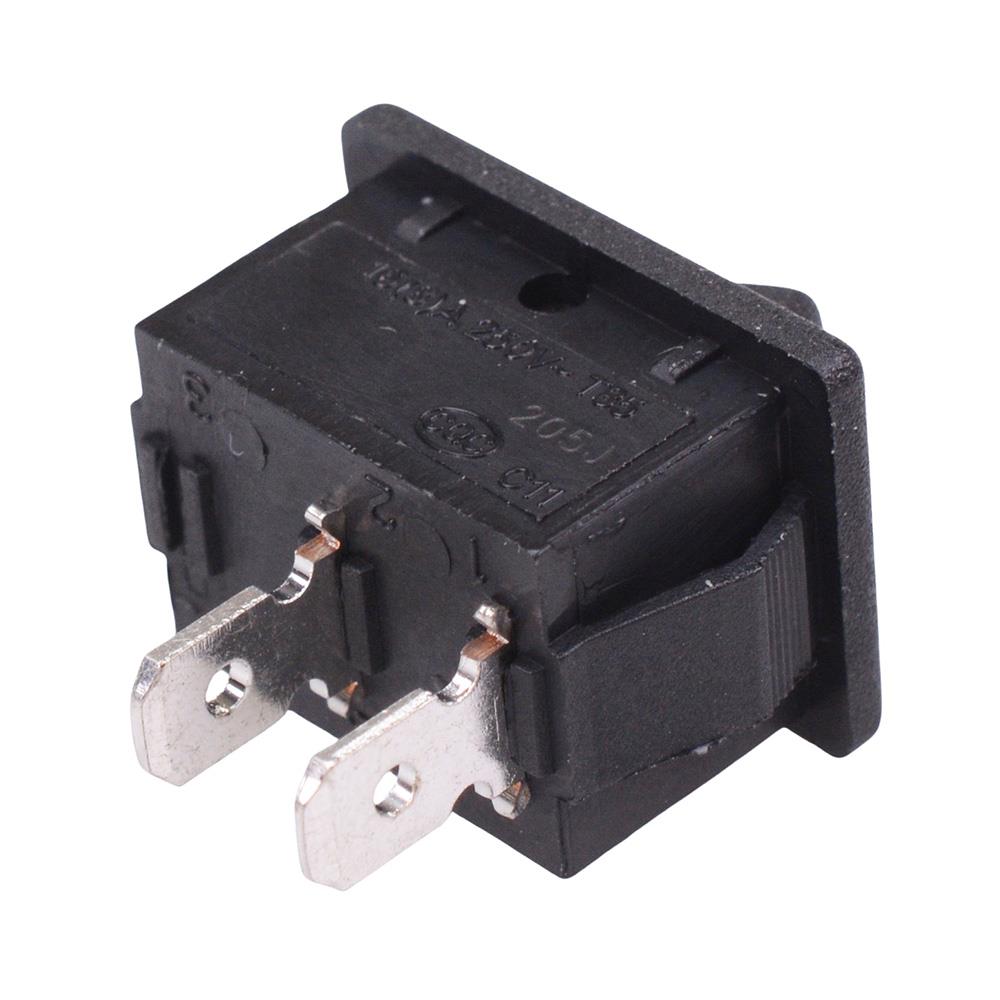 On-Off Rectangle 19.2x12.9mm Rocker Switch SPST 16A 250VAC