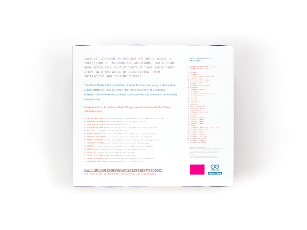 Arduino® Starter Kit Classroom Pack