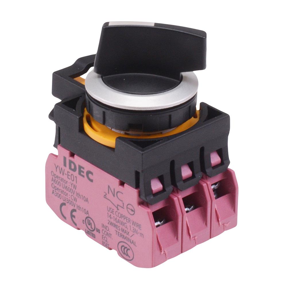 CW4S-2E03 2 Position Metallic Selector Switch3NC IP65 IDEC