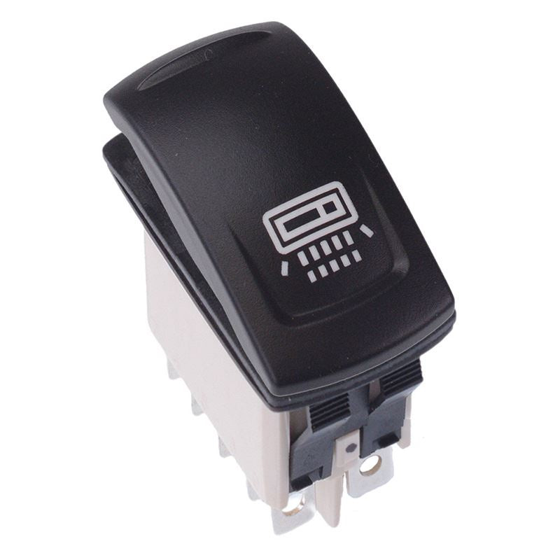 KR46CAKJJG22NXXXX16 Revolving Light Latching Red 24V LED Auto Rocker Switch DPDT IP68 APEM