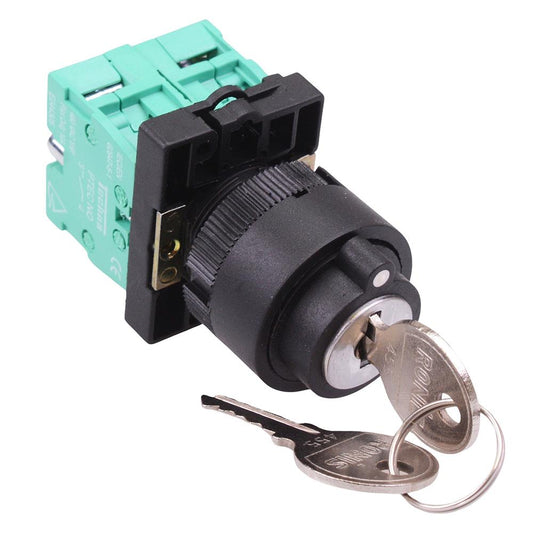Techna PtecK3MRA 3 Position Momentary Plastic Key Switch 10A 2NO