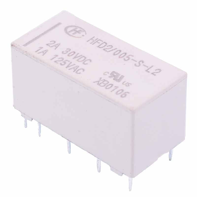 5V Miniature Latching Relay DPDT HFD2/005-S-L2
