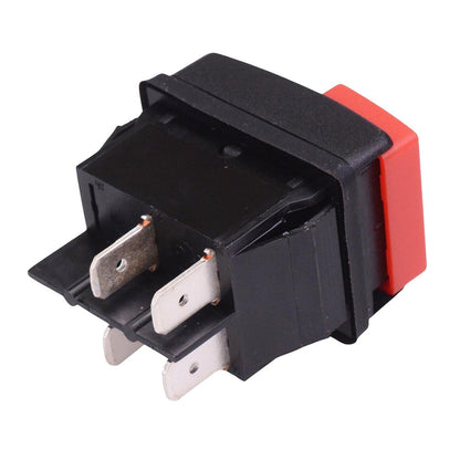 Red / Green 2 Way Rectangle Push Button Switch 10A 250VAC R13-537A-01-R/G